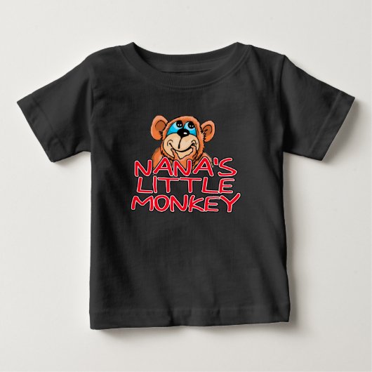 ナナの小さなサル ベビーTシャツ (正面)