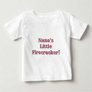 ナナの小さな爆竹!USA 250 花火 ベビーTシャツ