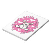 ナナの少し抱擁のバニー ノートパッド (回転)