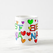 ナナの最も最高のなTシャツ及びギフト コーヒーマグカップ (中央)