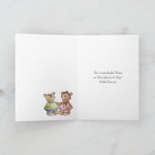 ナナの祖父母日カード-赤と白のポルカD カード (内部)