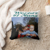 ナナの緑のテキスト写真 クッション (ブランケット)