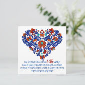 ナナの80歳の誕生日 / ハンガリーのマーチョ・ルスティック 招待状 (スタンド正面)