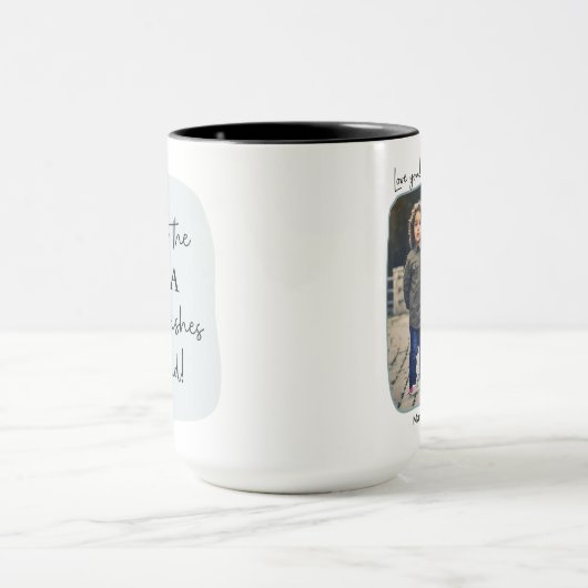 ナナは皆が願っていた |青い写真 マグカップ (中央)