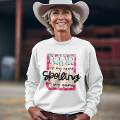 ナナは私の名前を台無しにする私のゲームタイポグラフィ スウェットシャツ