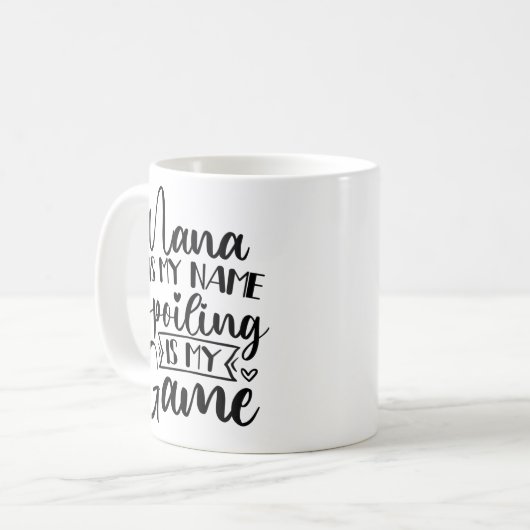 ナナは私の名前を汚すのが私のゲームです コーヒーマグカップ (正面左)
