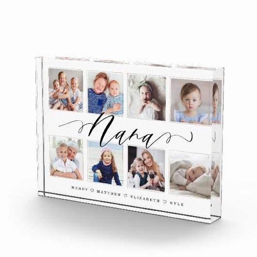 ナナへの贈り物 |孫の写真コラージュ フォトブロック (右)
