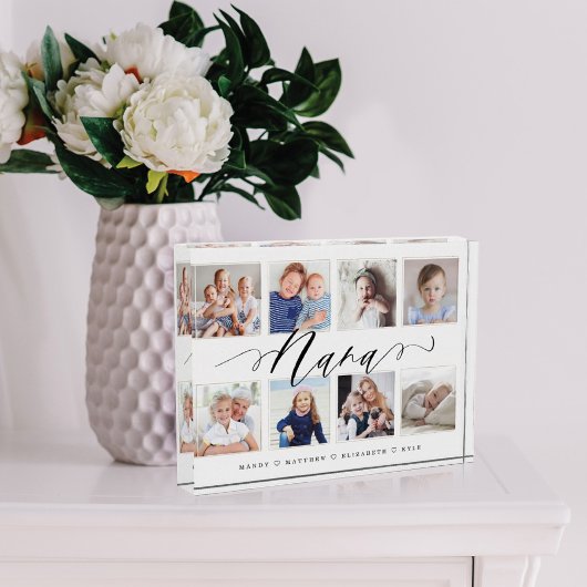 ナナへの贈り物 |孫の写真コラージュ フォトブロック