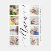 ナナへの贈り物 |孫の写真コラージュ フリースブランケット (正面)