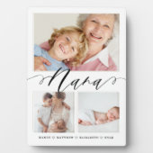 ナナへの贈り物 |孫3フォトコラージュ フォトプラーク (正面)