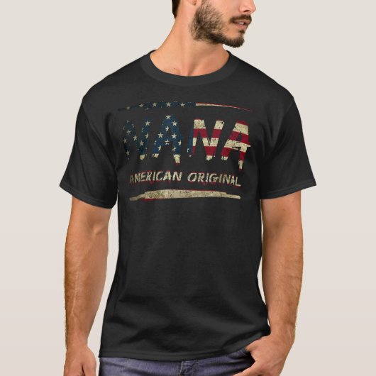 ナナアメリカンオリジナル動揺して国旗7月4日Pa Tシャツ (正面)