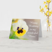 ナナアンダパンシー誕生日 カード (黄色い花)