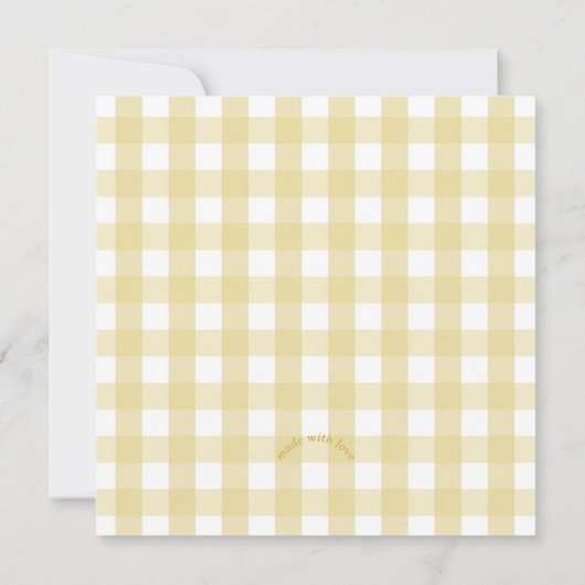 ナナイエロージンガムバナナパーティー誕生日 招待状 (裏面)