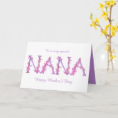 ナナウォーターカラーオーキッカスタムドの母の日のカード カード (黄色い花)