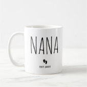 ナナエスト2025ナナはギフト新しいナナ妊娠する コーヒーマグカップ (左)