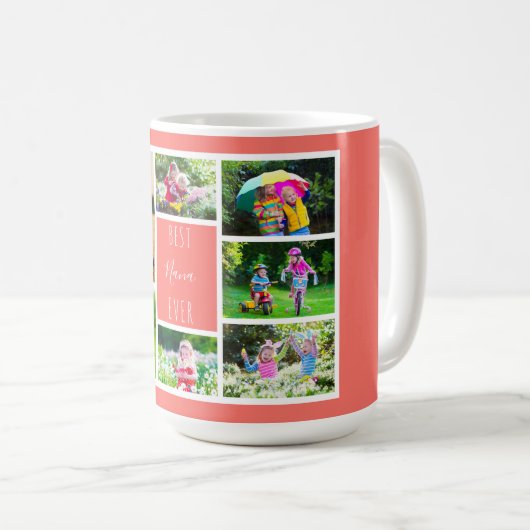 ナナエバ最高のーサンゴ写真コラージュ コーヒーマグカップ (正面右)