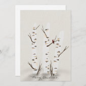 ナナカマドとカーディナル シーズンカード (正面/裏面)