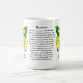 ナナカマド、起源、意味および頂上 コーヒーマグカップ (中央)