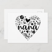 ナナカード、ナナハートカード、ナナカード、おばあちゃん ポストカード (正面/裏面)