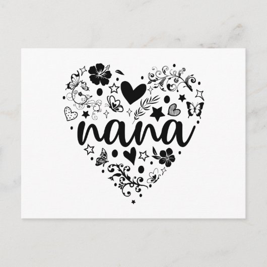 ナナカード、ナナハートカード、ナナカード、おばあちゃん ポストカード (正面)