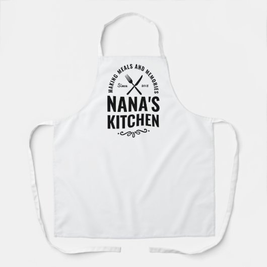 ナナキモダンッチングランドマス誕生日ギフトベーキング  エプロン (正面)