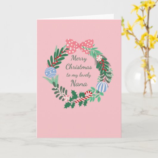 ナナクリスマスカード カード (黄色い花)