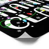 ナナクロースクリスマスサンタハットマッチングファミリーXma ポスター (角)