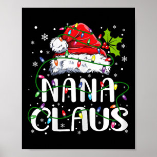 ナナクロースクリスマスサンタハットマッチングファミリーXma ポスター