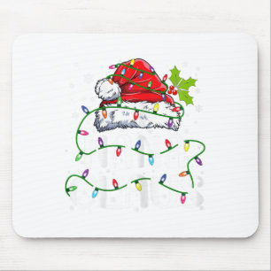 ナナクロースクリスマスサンタハットマッチングファミリーXma マウスパッド