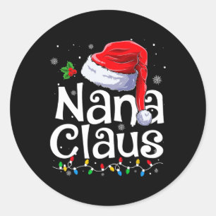 ナナクロースクリスマスサンタマッチングファミリークリスマスパ ラウンドシール
