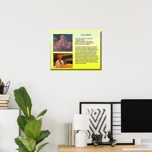 ナナク教祖 ポスター (ホームオフィス)