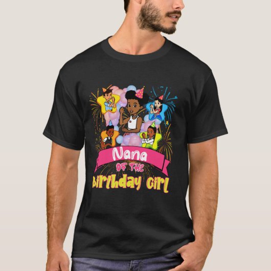 ナナグラシーのコーナー誕生日人形かわいいパーティーGIF Tシャツ (正面)