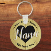 ナナグランドキッパーソナライズされたズ名We Love You Keyc キーホルダー (正面)