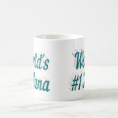 ナナグリーンハーフ文字コーヒーマグ コーヒーマグカップ (中央)