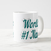 ナナグリーン半文字マザーズの日 ジャンボコーヒーマグカップ (正面右)