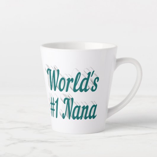 ナナグリーン文字マザーズの日 カフェラテマグ (右)