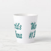 ナナグリーン文字マザーズの日 カフェラテマグ (正面)