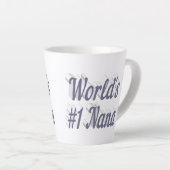 ナナグレイ文字マザーズの日 カフェラテマグ (右アングル)