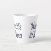 ナナグレイ文字マザーズの日 カフェラテマグ (正面)