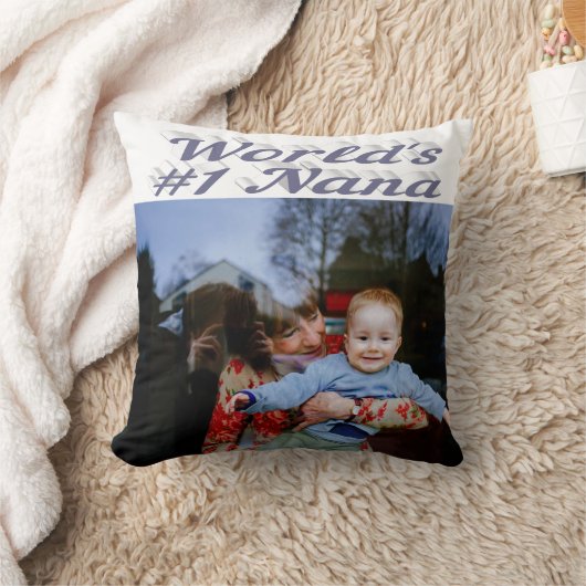 ナナグレイ文字写真 クッション (ブランケット)