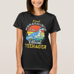 ナナサウルス恐竜13誕生日公式10代 Tシャツ