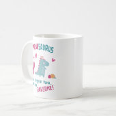 ナナサウルス誕生日または母の日 コーヒーマグカップ (正面左)