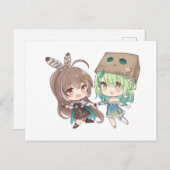 ナナシ無明(七詩ムメイ)とセレス動物相(セレス・ファウナ) 案内ポストカード (正面/裏面)