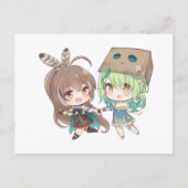 ナナシ無明(七詩ムメイ)とセレス動物相(セレス・ファウナ) 案内ポストカード (正面)