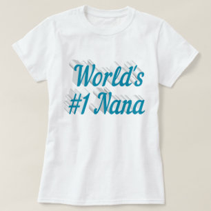 ナナスカイブルー文字Tシャツ Tシャツ