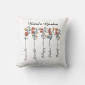 ナナズガーデンカスタム5名フローラプレゼントお母さん クッション (正面)