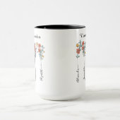 ナナズガーデンカスタム5名フローラプレゼントお母さん マグカップ (中央)