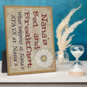 ナナズベッド&ブレックファーストプラークで起こる事 フォトプラーク (側面)