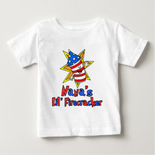 ナナズリトル・ファイクラッカー ベビーTシャツ