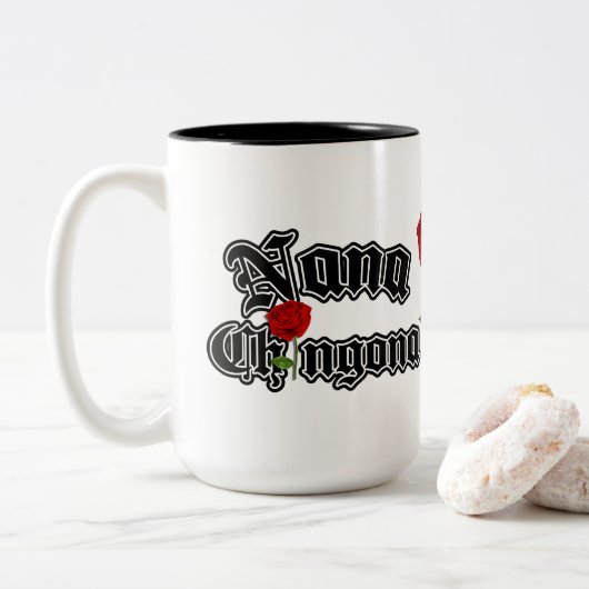 ナナチョンゴナコーヒー茶マグ ツートーンマグカップ (ドーナツ)